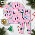 thumbnail image 3 of oqasdz Christmas Baby Girl Outfits Boys Themed Long Sleeve Pajama With Festive Print Holiday Sleepwear Soft 2 Piece Set Loungewear For Kids Size 2 -3, 3 of 3