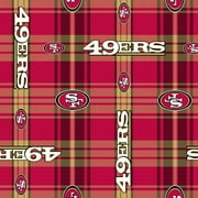 NFL San Francisco 49ERS Polyester Fleece Fabric, per Yard