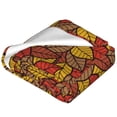thumbnail image 2 of Salouo Fall Leaves Print Bed Blankets,Flannel Blanket Comfortable Air Conditioning Blanket Lightweight Blanket for Sofa Bed Travel & Couch -50"x40", 2 of 8
