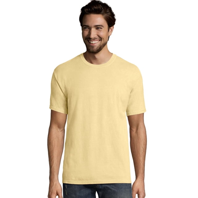 Hanes Mens Big ComfortWash Garment Dyed Short Sleeve Tee, XL