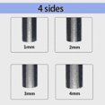 thumbnail image 4 of Guitar Fret Crowning File,fret Edge File,fret End Rounded Tool,three Radius Slot&file,multi-functio (haoyi, 4 of 4