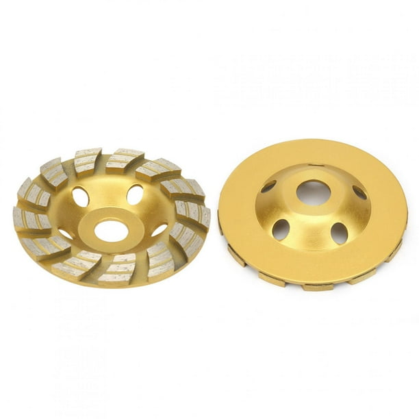 Disco de copa de muela abrasiva, segmento de diamante de 125 * 22,2 mm Disco de copa de hormigón de pulido Disco de corte de diamante Rendimiento finamente sintonizado