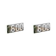 thumbnail image 3 of Inteprter Voice Control Digital Alarm Clock Display Mirror Clocks Home Table Decoration Brightness LED Two Decor for Makeup Living Room 2piezas, 3 of 6