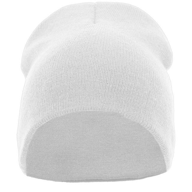 Pacific Headwear 601K.005.OS Basic Knit Beanie, White - One Size