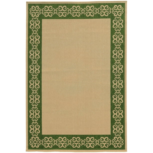 Tommy Bahama Seaside Area Rug 7127F Beige Geometric Swirls 3' 7" x 5' 6