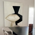 thumbnail image 3 of Hand-painted Oil Painting Wabi-sabi Style Abstract Living Room Entrance Vintage Flowers Wall Art Textured Hanging Paintings, 3 of 9