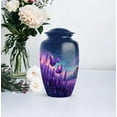 thumbnail image 3 of Purple Butterfly Cremation Urns for Adults Male & Female - Urn for Human Ashes - Large Urn for Male & Female - Mini Keepsake Urns for Mom Ashes - Size 10 Inch & 3 Inch Pack of 2, 3 of 3
