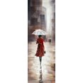 thumbnail image 3 of Quiet walk in the rain - 20"x60" canvas - Print on demand, 3 of 5