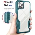 thumbnail image 4 of Wekity Vanguard Armor Compatible with iPhone 12 Pro Max Case,Rugged Cell Phone Cases,Heavy Duty Military Grade Shockproof Drop Protection Cover 6.7 inch 2020 (Turquoise), 4 of 5