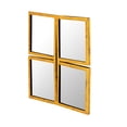 thumbnail image 2 of Pasargad Home  Byzantine Nico Square Wall Mirror, Clear/Gold - 22.25"x22.25"x1", 2 of 5