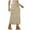 Khaki, variant on Mrat Lightweight Flare Skirts Women's Spring Summer Work Dress Denim Pocket Skirt Casual Mid-Length Drawstring Skirt Maxi Skirts S-126 Khaki M