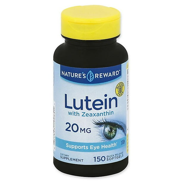 Nature's Reward 150Count 20 mg Lutein with Zeaxanthin Quick Release