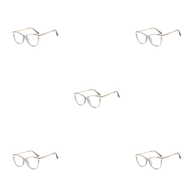 Qarigey Gafas de ojo de gato Retro Anti luz azul para mujer, gafas transparentes de lectura por ordenador, gafas de marco grande de lujo para Type2 NO2