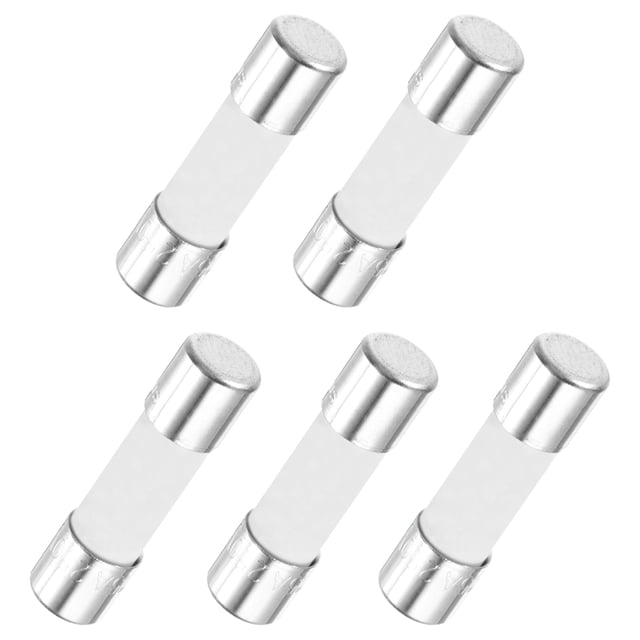 Uxcell 5Pcs Fusibles de retardo de tiempo cerámicos Tubo 5mm x 20mm 250V 15A para reparar circuitos