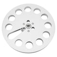thumbnail image 1 of Empty Tape Reel, Multiple Holes Open Reel Sound Tape 7 Inch  for 1/4 Inch Tape Silver, 1 of 7
