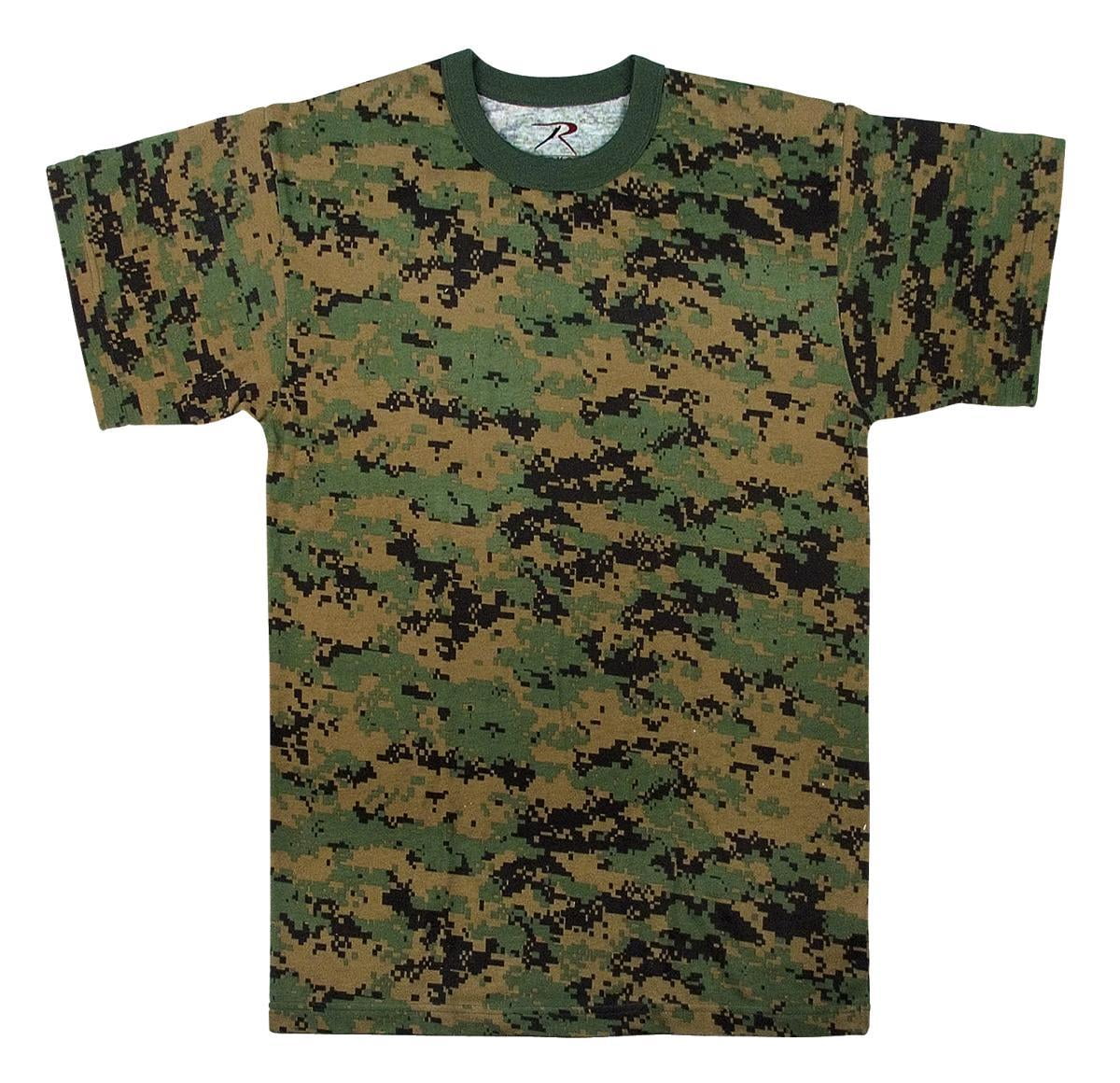 Rothco Boys Woodland Digital Camouflage TShirt