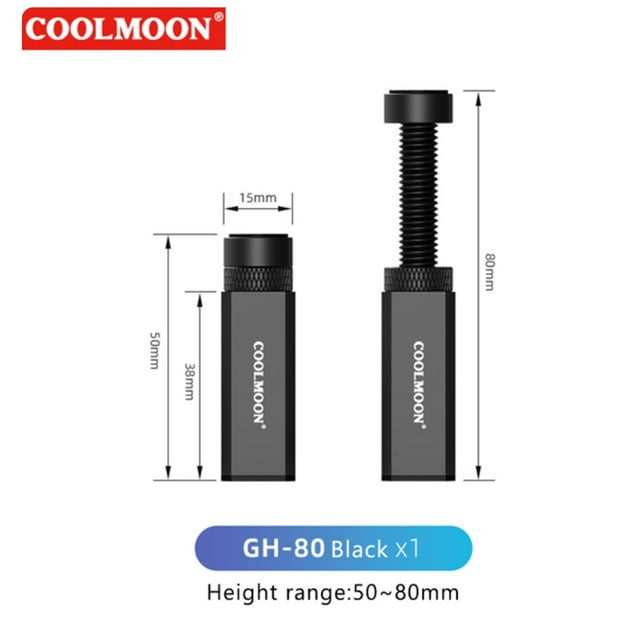 GPU Vertical Mount Aluminum Alloy GPU Stand Telescopic Screw Design Bracket Accessories Adjustable Height Graphics Card Brackets Holder Vertical Graphics Video Card Bracket