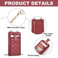 thumbnail image 3 of Vertical mobile phone bag mini shoulder messenger bag Lady -PU mobile phone wallet, 3 of 5