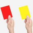 thumbnail image 3 of 1 Pair Soccer Football Referee Red Card And Yellow Card Referee Tool Soccer Game, 3 of 8