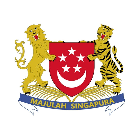 24x36 gallery poster, Coat of arms of Singapore