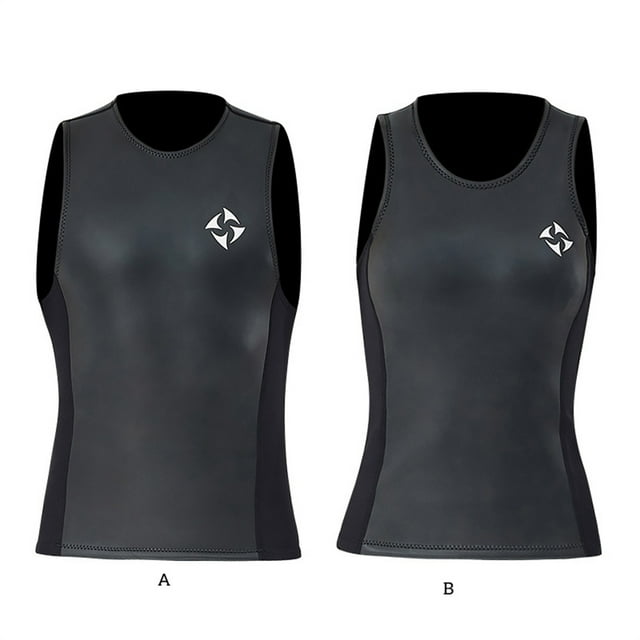 DIVE SAIL 2MM Neoprene Wear-resistant Sleeveless Short Pants Wetsuit Rash Guards Textile Technology Girls Surfing Snorkel Suits male vest L