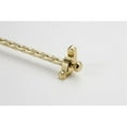 thumbnail image 1 of Zoroufy 01502-03556 72 in. Heritage Roped Tubular Stair Rod Set Regular Brackets Round Finial in Polished Brass, 1 of 1