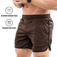 thumbnail image 3 of TFixol Pantalones cortos de fitness para hombre Pantalones cortos de playa de gimnasio de secado rápido Descanso de verano, 3 of 8