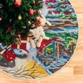 thumbnail image 5 of FMSHPON Christmas Snowman Xmas Christmas Tree Skirt Stand Mat for Holiday Party Decoration Indoor Outdoor 36 inches, 5 of 6