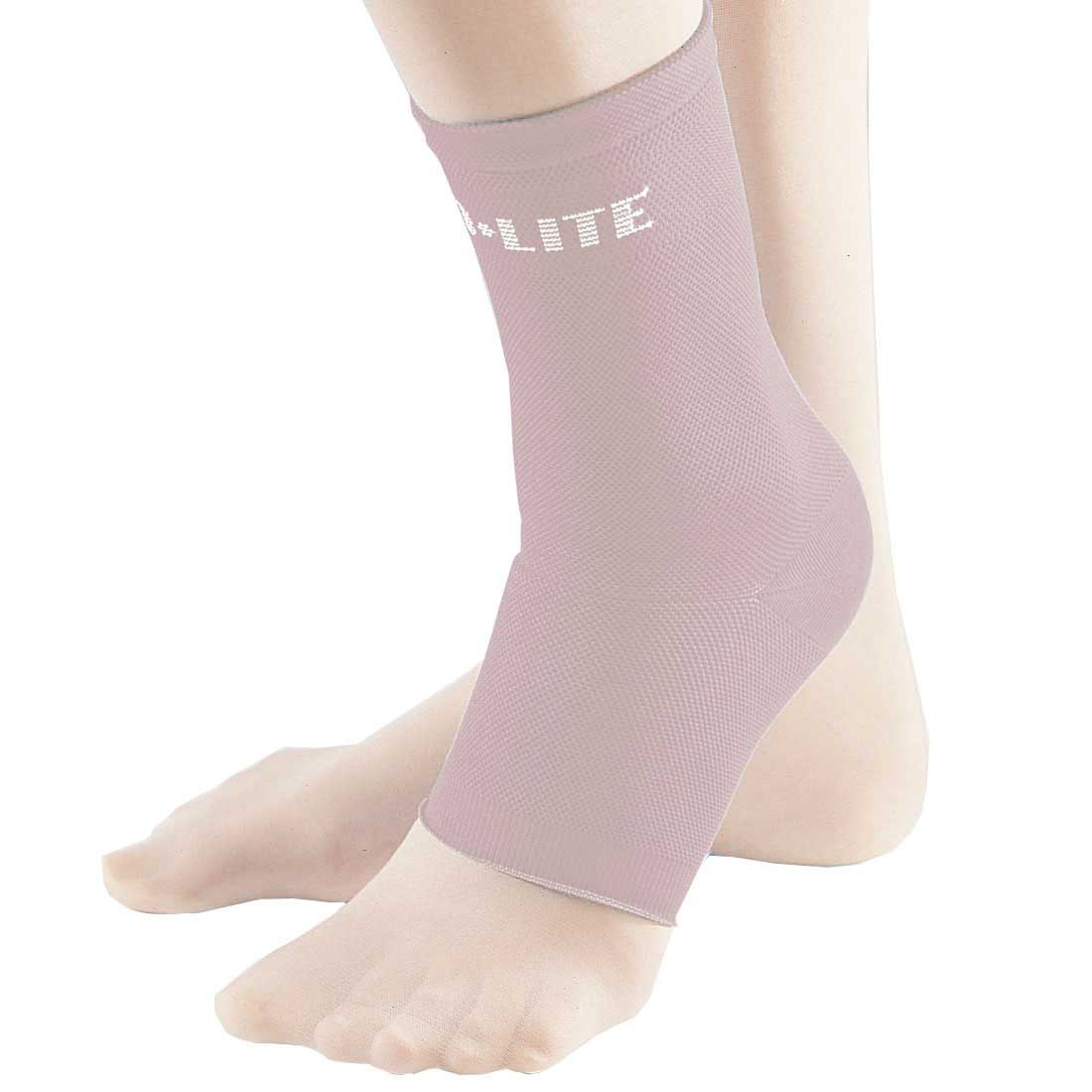 3 Pack FLA Orthopedics ProLite Pull On Compression Ankle Support, Beige