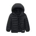 thumbnail image 2 of Qarigey Chaqueta a prueba de viento esencial para niños de invierno para días fríos, ropa de plumón, chaquetas, abrigo para invierno Abrigos y chamarras negro+110cm, 2 of 6