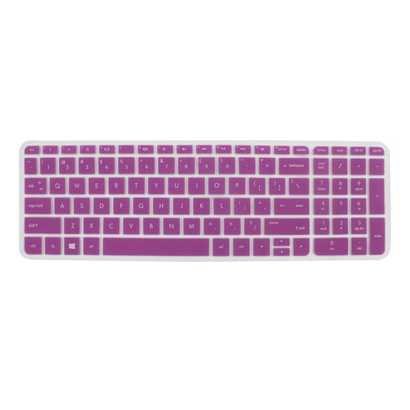 Anti-Dust Keyboard Protector Skin Film Cover Purple for HP Pavilion 15 Laptop