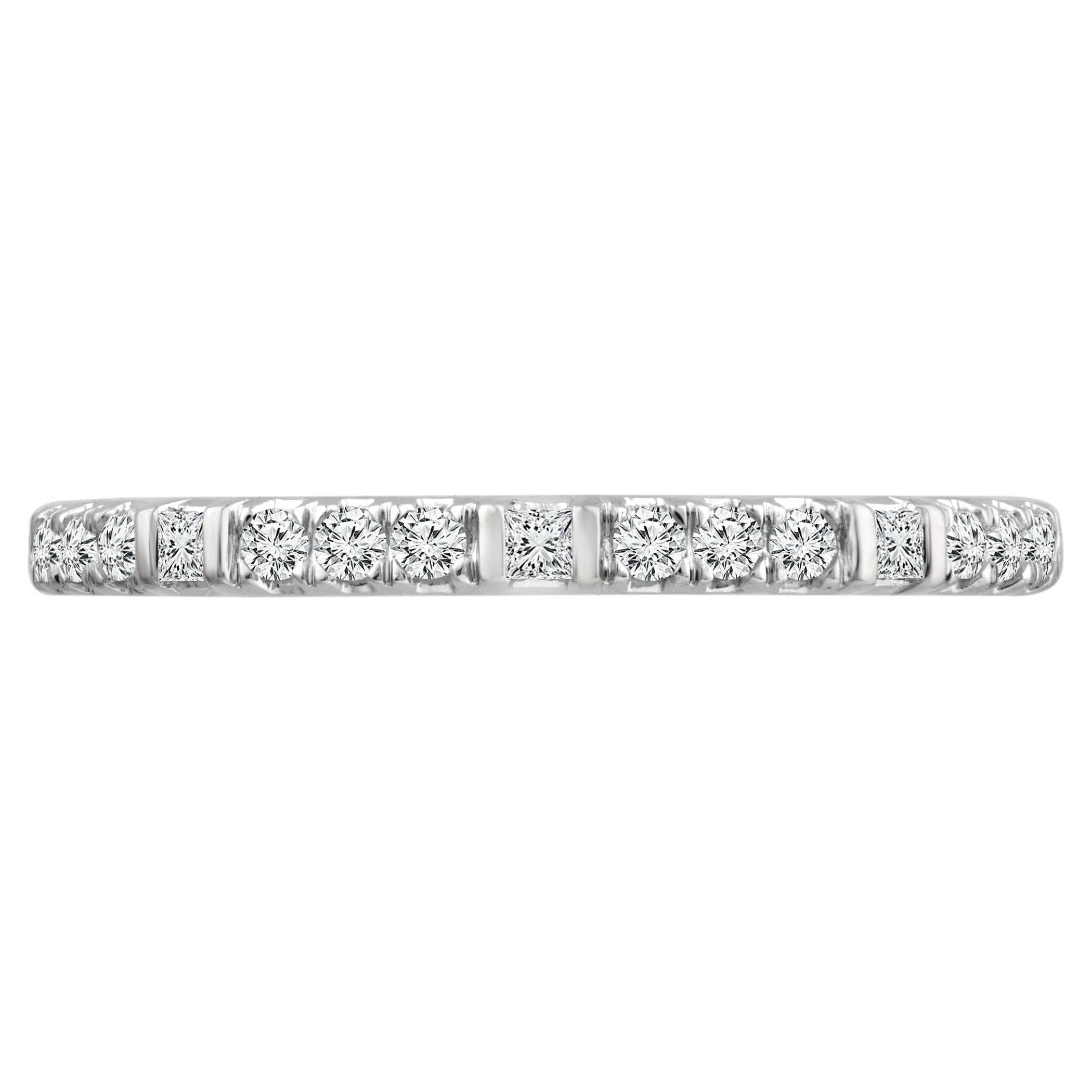 Color of Love 1/5 Carat T.W. Diamond Stackable Band in 10K White Gold (I-J,I3)