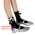 thumbnail image 3 of Milue Ankle Dress Socks Japanese Sweet Bowknot Crew Socks JK Uniform Loose Socks, 3 of 17