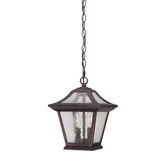 homeroots lighting 397978 Aiken 2-Light Architectural Bronze Hanging Light