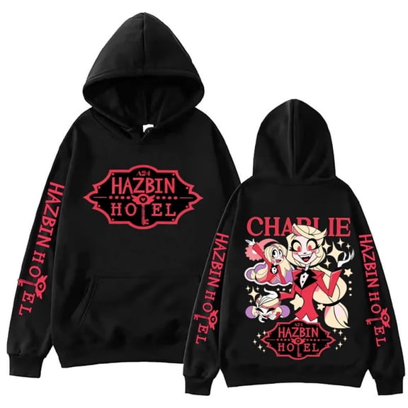 XUANXIAOJIANG Hazbin Hotel Charlie Morningstar Hoodie Oversized Hoodie for Men/Women - Long Sleeves, Casual & Fashionable, Comfortable Fit, Daily Wea