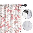 thumbnail image 4 of Blackout Kids Curtains,Pink Baseballs with Bows Pattern Childrens Insulated Curtains Set Of 2,Bedroom Essentials,Toddler Room Decor 52"x63", 4 of 5