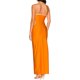 thumbnail image 4 of VISgogo - Vestido de tubo informal para mujer, a la moda, degradado/color sólido, con hombros descubiertos, con abertura larga VISgogo  moda, 4 of 7