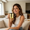 thumbnail image 4 of 430ml Stainless Copper Plated Smooth Mug Coffee & Tea Cup Small Camping Mugs Small Metal Cups Durable Tea Mug Cups for Camping, 4 of 6