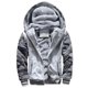 thumbnail image 1 of Sudadera con capucha y cremallera de forro polar para hombre, chaquetas de manga larga, sudadera gruesa, sudadera informal con capucha, 1 of 5