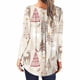 thumbnail image 4 of Pntutb Mujer Casual Navidad Impreso Jersey Cuello Redondo Manga Larga Botones Blusa tops Pntutb Pntutb-5331, 4 of 6