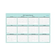 Blue Sky 2021 36" x 24" Laminated Calendar, Picadilly