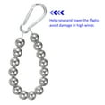 thumbnail image 4 of Uxcell 2 Pack Flagpole Retainer Ring -15 beads 0.71" Flag Pole Beaded Retainer Ring for Flagpole(Silver), 4 of 6