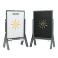 thumbnail image 6 of Little Partners Contempo Art Toddler Easel - Adjustable Height Two-Sided Paint Station for Kids with Chalk Board, Magnetic Dry Erase Board, Paper Holder, Paint Containers - Earl Grey, 6 of 11