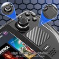 thumbnail image 3 of Mooroer 12 in 1 Steam Deck Accessories Kit with Portable Travel Protective Hard Shell Steam Deck Carry Case, TPU Clear Protective Case, Touch Skin Sticker & Thumb Grips, Black, 3 of 9