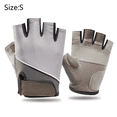 thumbnail image 2 of Gants de Musculation Noirs et Gris pour Hommes et Femmes - Gants d'Exercice Respirants Demi-Doigt, 2 of 5