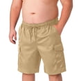 thumbnail image 3 of Cargo Shorts for Men Big and Tall Shorts for Men Lightweight Hiking Athletic Quick Dry Fishing Drawstring Stretch Waisted Mens Shorts Men's Cargo Shorts With Pockets, 3 of 10
