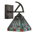thumbnail image 2 of RADIANCE goods Tiffany-Style 1-Light Mission Wall Sconce 6" Shade, 2 of 7