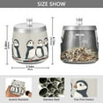 thumbnail image 2 of Yayeee Ashtray with Lid for Cigarette Smokeless Stainless Steel Home Ash Holder, Cute Puffin, 2 of 7