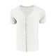 thumbnail image 3 of pstuiky Camisa de manga corta para hombre, Camisa de manga corta con cuello en V y botones de color liso con ventilación para hombre camisas casuales para hombre m, 3 of 8