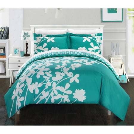 Casa Blanca 3-Piece Bedding Floral Duvet Cover Set, King (Best 15 Tog Duvet)